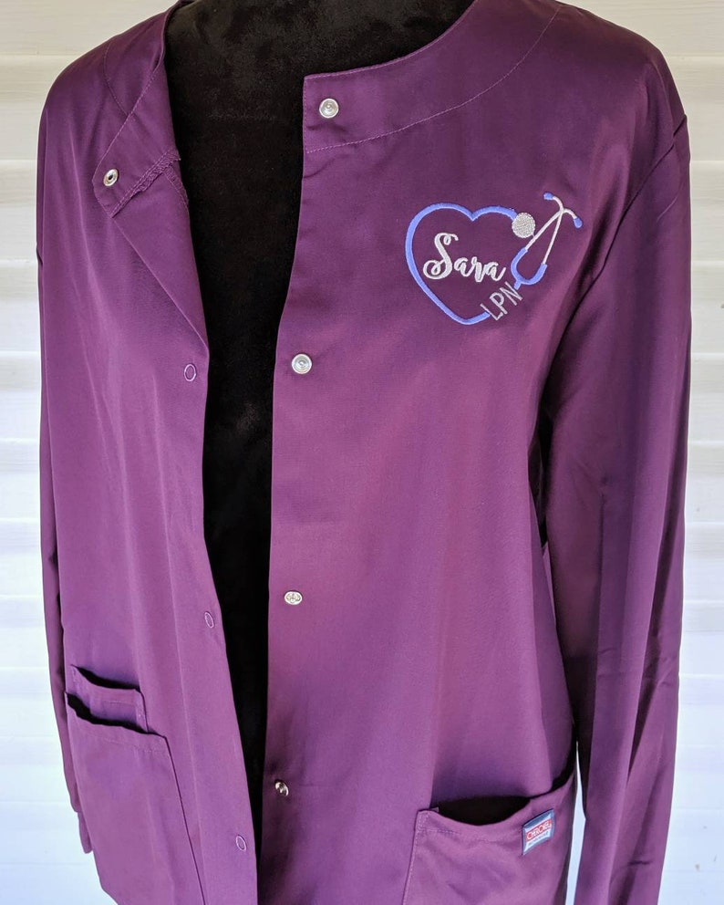 Scrub Jackets Nursing Student Personalized RN Jacket Etsy