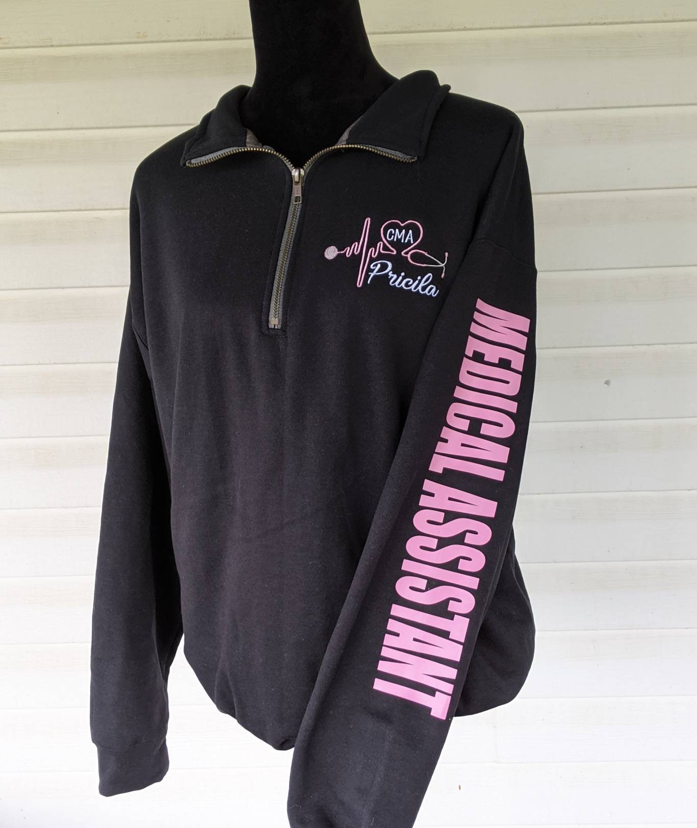 Medical Assistant Sweatshirt, Nurse Pullover, Medical Shirt, Family Medicine, Emergency Nurse, Embroidered Pullover, Personalized Nurse,