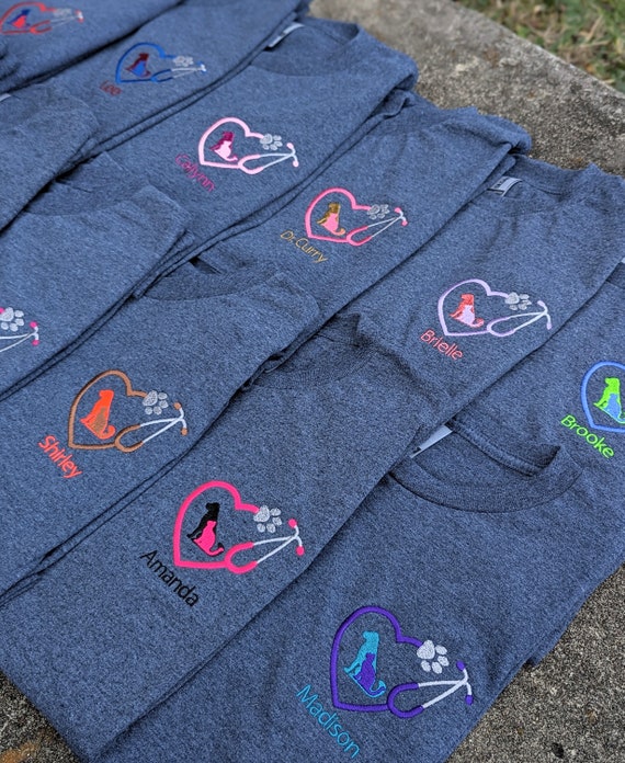 Vet Tech Gift, Vet Tech Tshirt, RVT, Personalized Vet Tech, Veterinary Medicine, Veterinarian Graduation, Dog Groomer, Kennel Tech, CVT