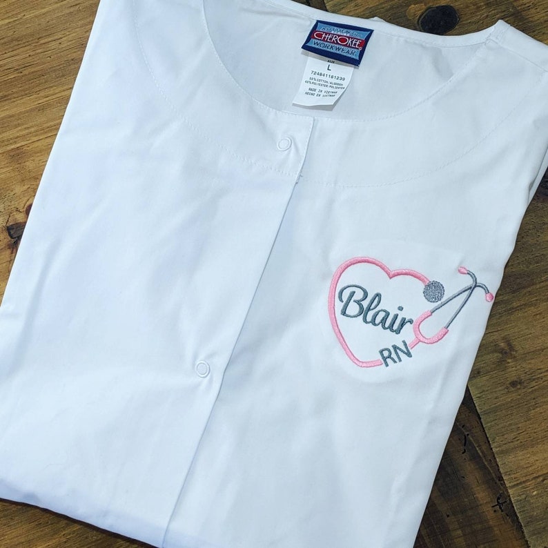 Scrub Jackets Nursing Student Personalized RN Jacket Etsy