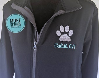 Vet Tech Week Gift, Veterinary Tech Jacket, Vet Assistant, Embroidered Vet Tech, Veterinarian Full Zip, RVT Jacket, Vet Tech Student, LVT