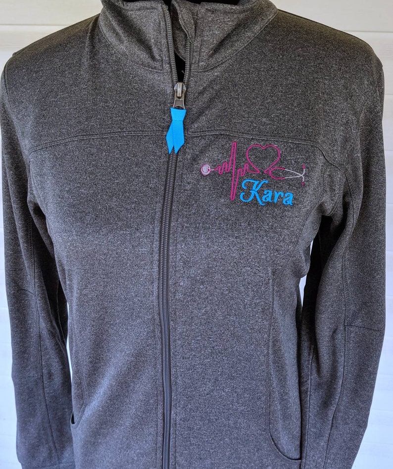 Full Zip Nurse Jacket Nurse Warm Up Nursing Student Nurse Etsy