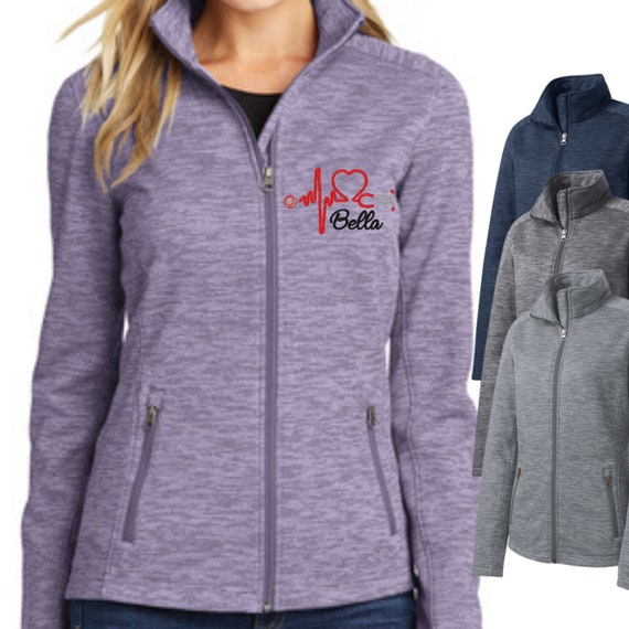 Nursing Scrub Jacket Personalized Full Zip Nurse Jacket Etsy