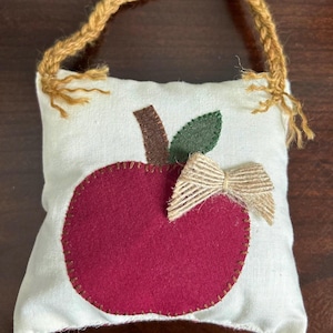 Percha para pomo de puerta de estilo rústico, mini almohada, relleno para cuenco