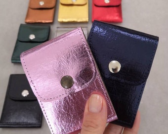 Shiny pocket size wallet, Vegan wallet, Washable paper wallet, Card holder, Small wallet, Pocket wallet, Discount cart holder