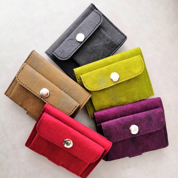 Wallet, Vegan wallet, washable paper wallet, small wallet, Men wallet, Woman wallet, Eco friendly wallet, No leather wallet