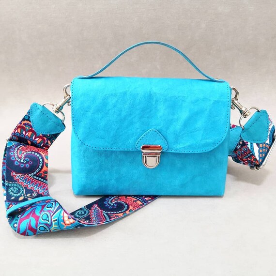 Turquoise Bag Washable Paper Bag Vegan Bag Recycled Material Bag Clutch Bag Crossbody Bag Hip Bag Turquoise Purse Etsy Ireland