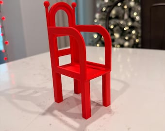 Mini Elf Chair – Christmas Doll Prop for Holiday Elf Scenes
