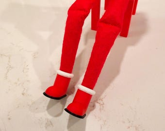 Mini Santa Boots for Holiday Elf – 3D Printed Christmas Accessory