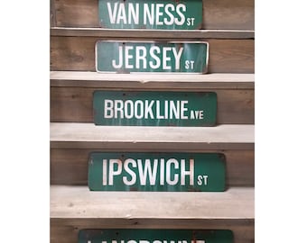 Boston Red Sox Vintage Street Signs Fenway Park