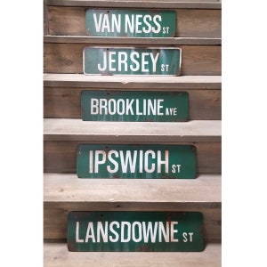 Boston Red Sox Vintage Street Signs Fenway Park