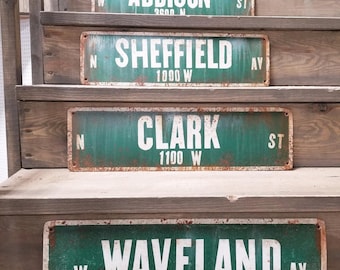 Chicago Cubs Vintage Street Signs