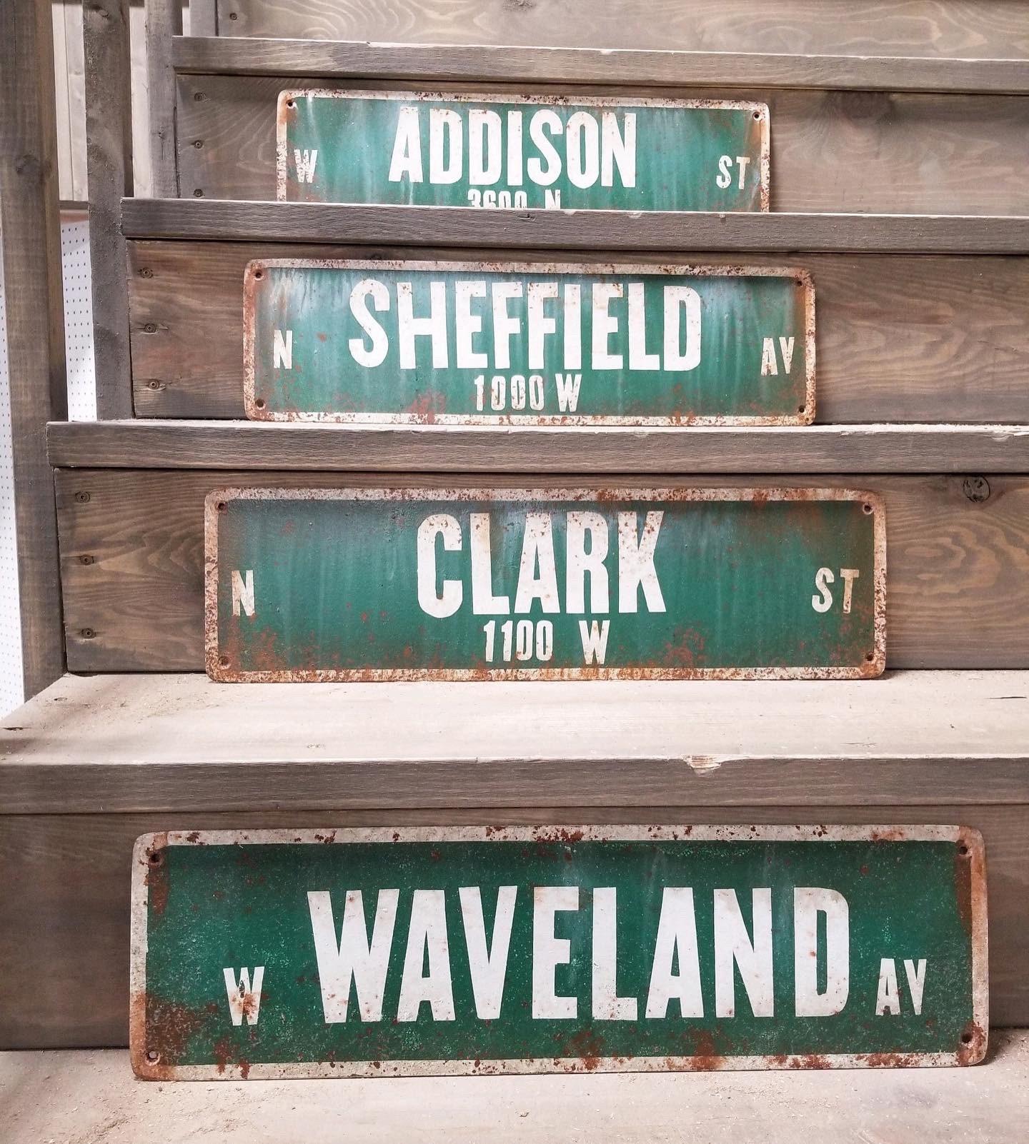 Chicago Cubs Vintage Street Signs Etsy