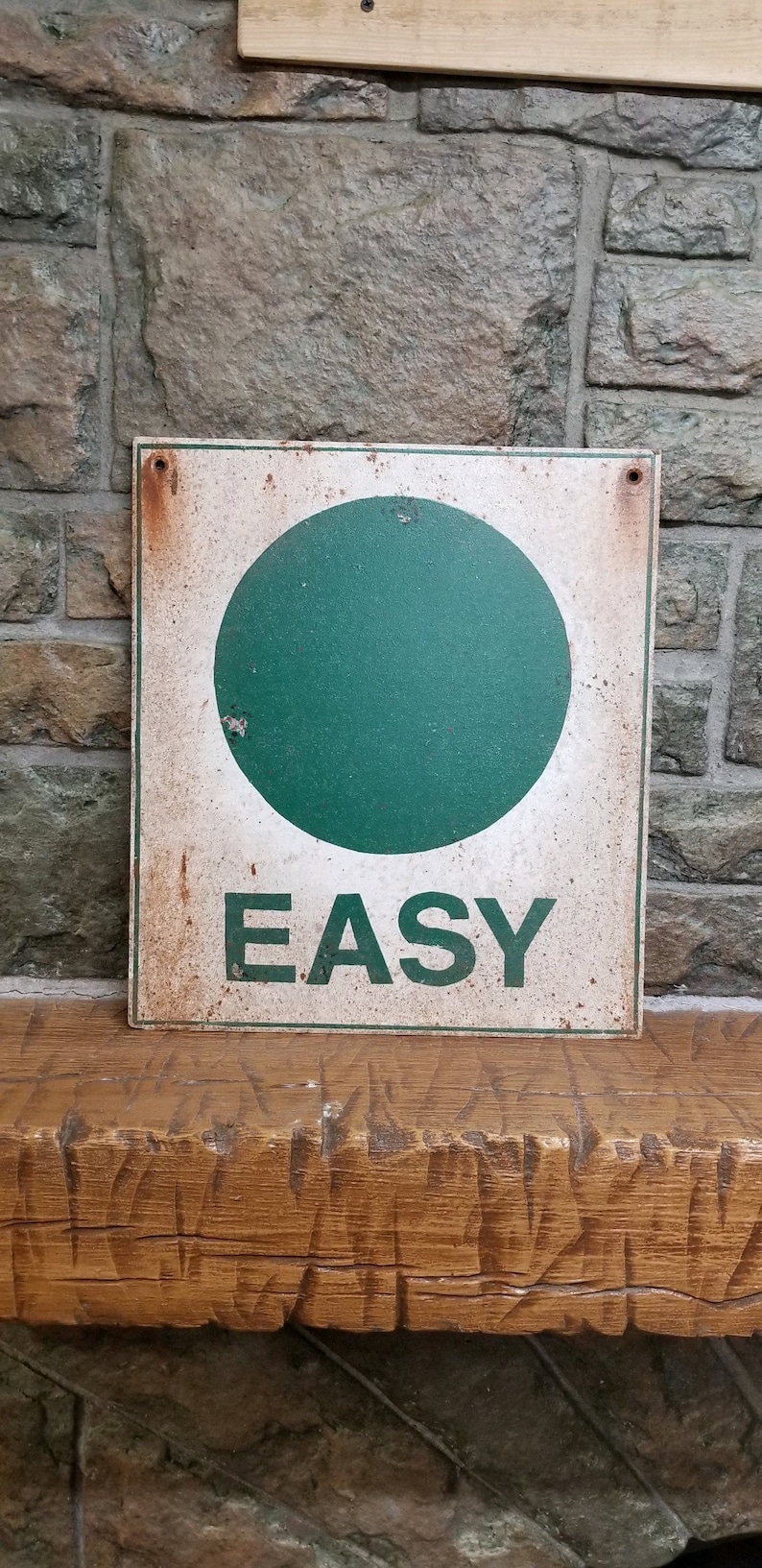 Ski Hill Difficulty vintage Handmade Reproduction Signs Etsy