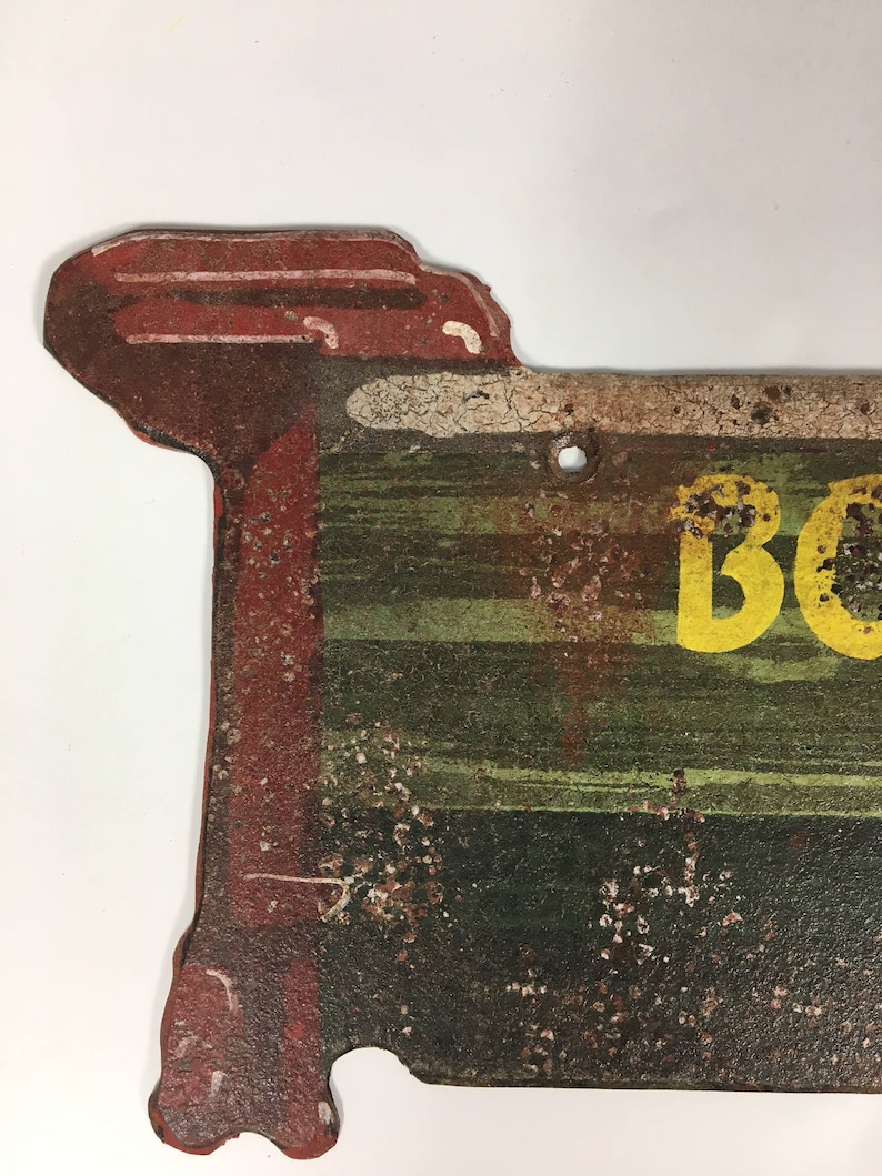 Boat and Motor Rental Vintage Faux Tin Cabin Sign