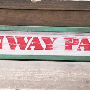 Fenway Park Faux Vintage Green Monster sign