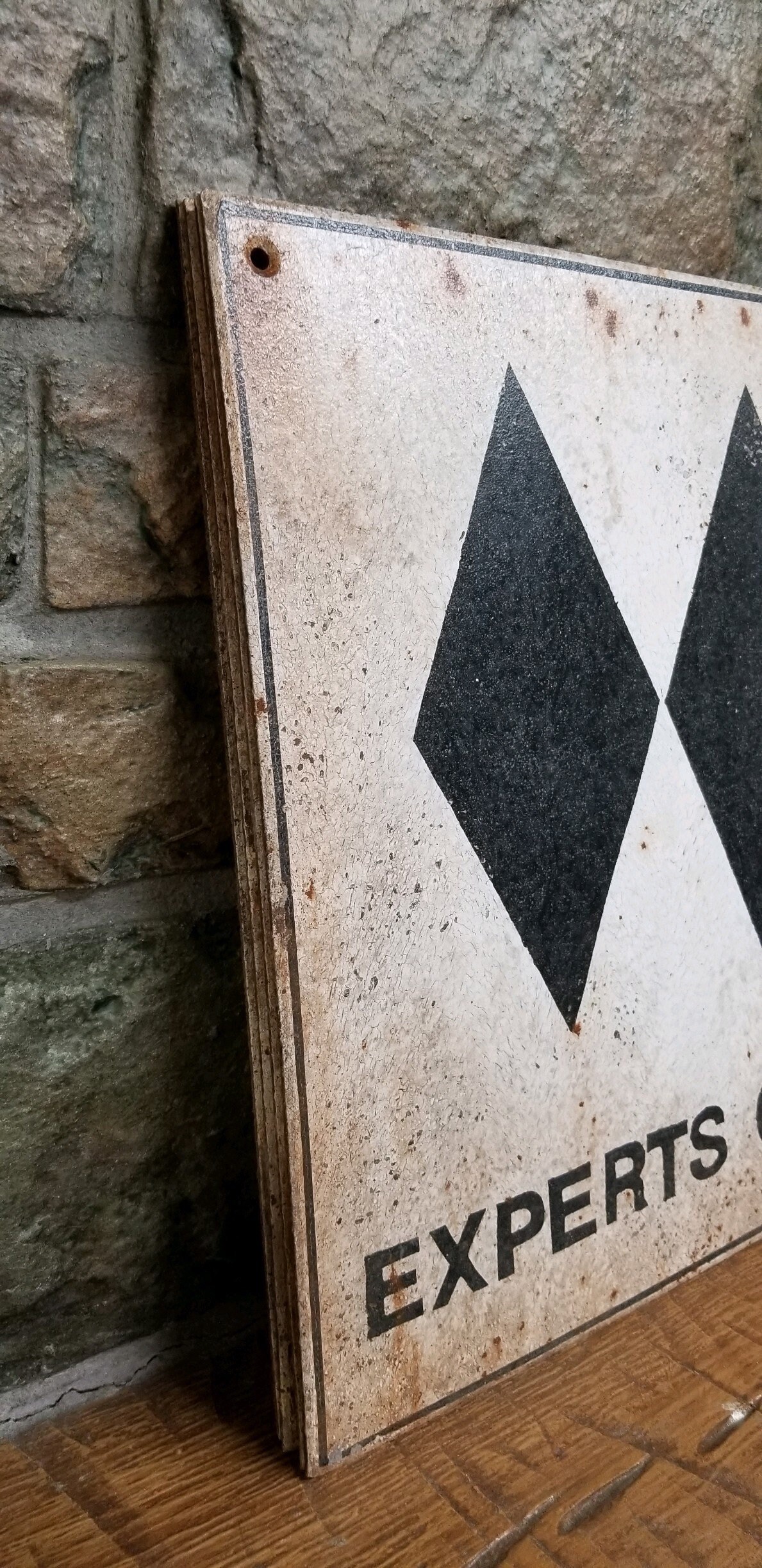 Ski Hill Difficulty vintage Handmade Reproduction Signs Etsy