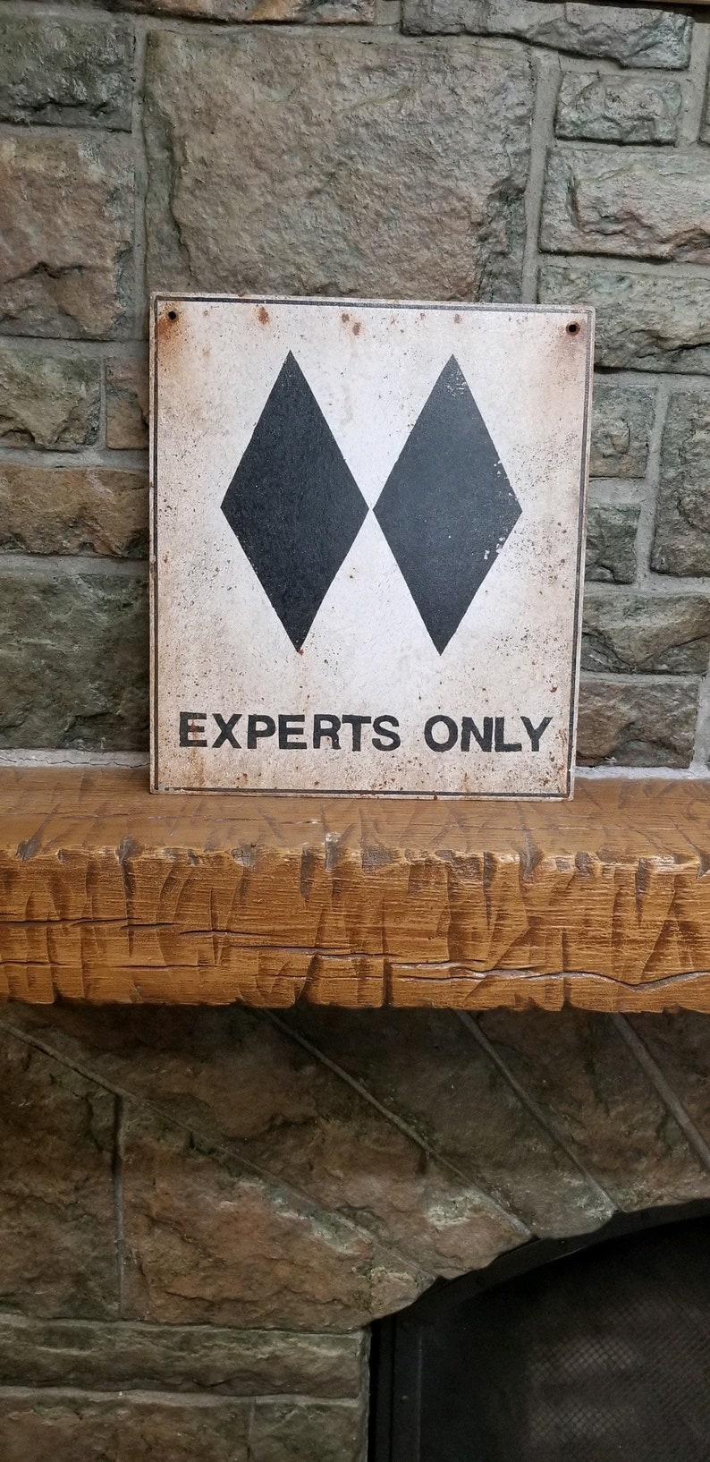 Ski Hill Difficulty vintage Handmade Reproduction Signs Etsy