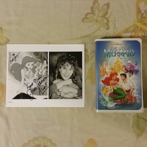 Jahrgang Disney Art Cel Foto die kleine Meerjungfrau Ariel Cartoon signiert Jodi Benson