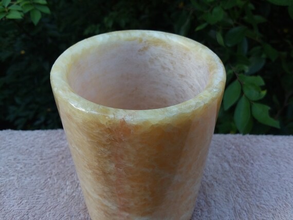 NATURAL Chinese Carved Bangle Bracelet Large - image 7