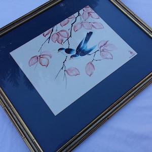 KAZUKO CHIYO SASAKI Japanese Painting Original Vintage Signed
