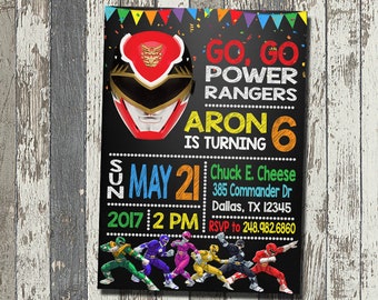 Rangers Invitation Etsy
