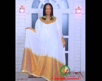 Habesha Kemis Dress: Ethiopian Eritrean Cotton Fashion