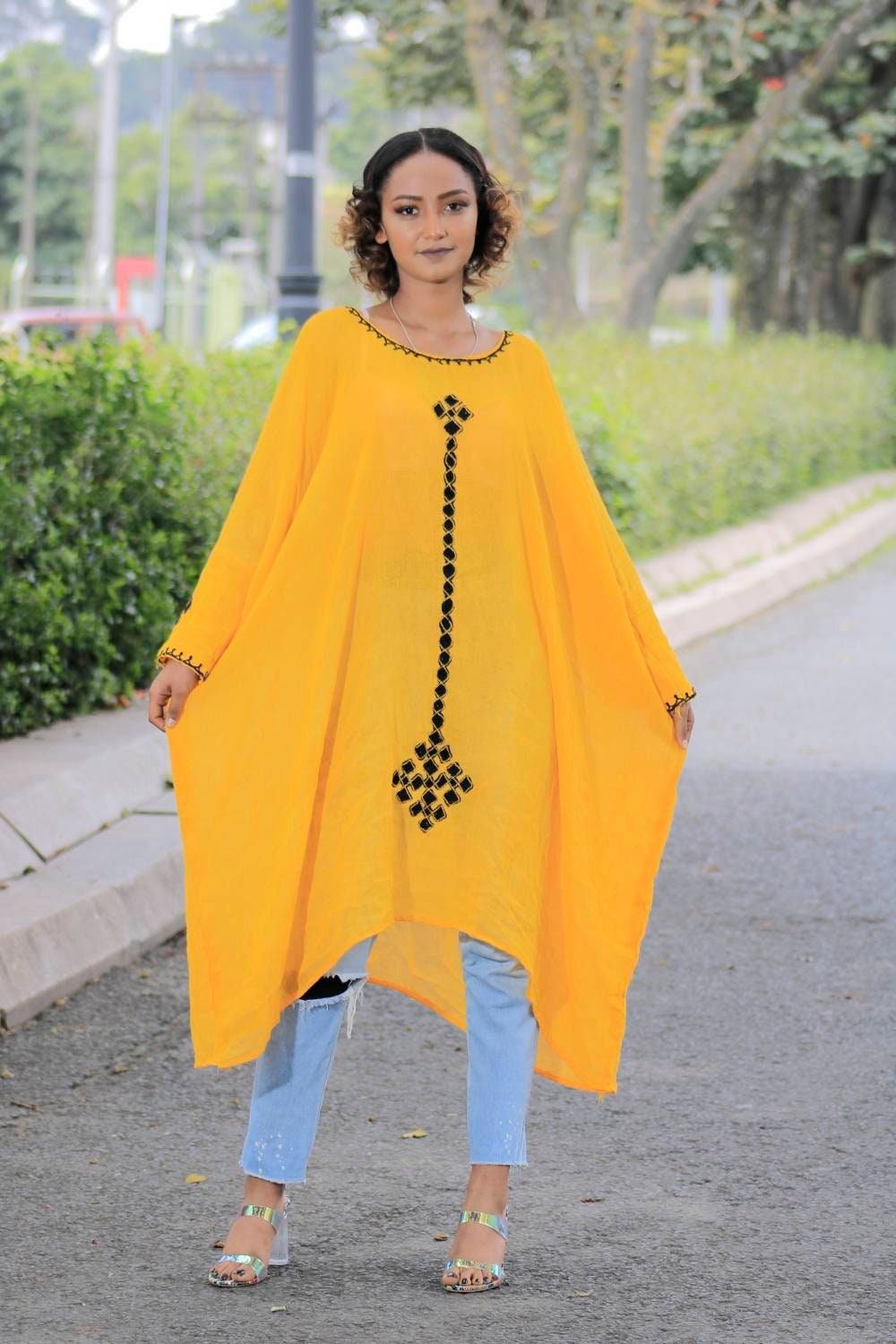 Cute Outfit Yellow Dress Ethiopian Clothing Ethiopian - Etsy