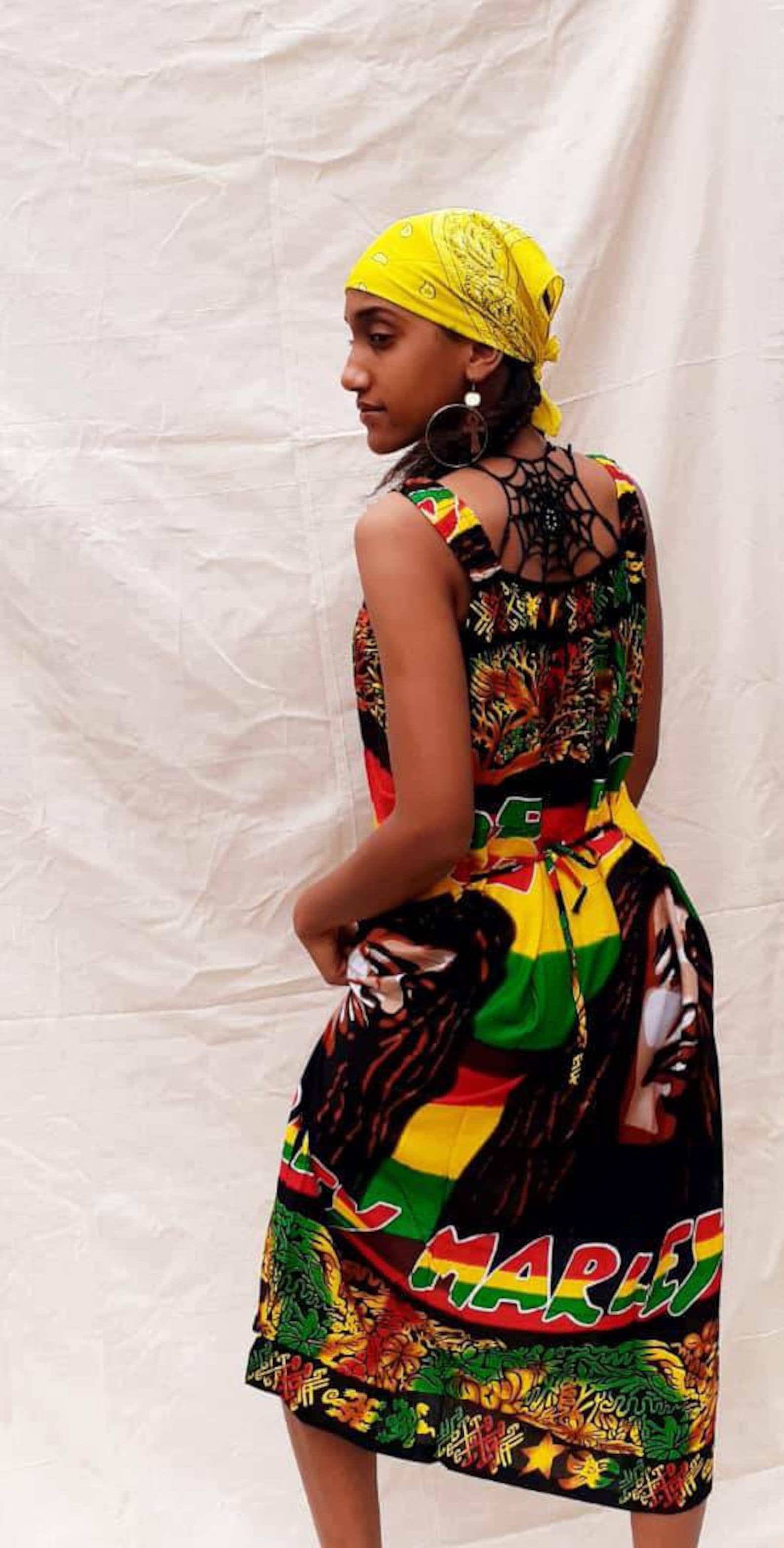 Bob Marley Dress Rastafarian clothing Rastafarians dress Etsy