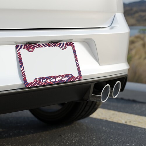 Buffalo Bills License Plate Frame Custom Made of Chrome Etsy
