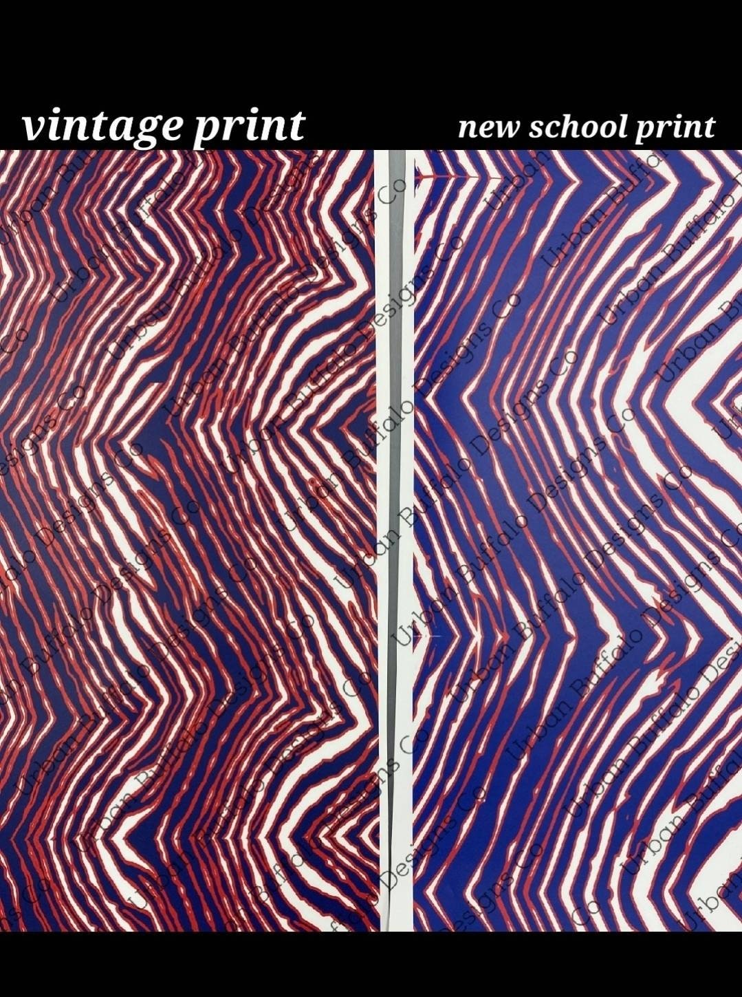 Patterned Vinyl, Red, blue and white zebra print craft vinyl sheet - HTV or  Adhesive Vinyl - pattern vinyl HTV1238