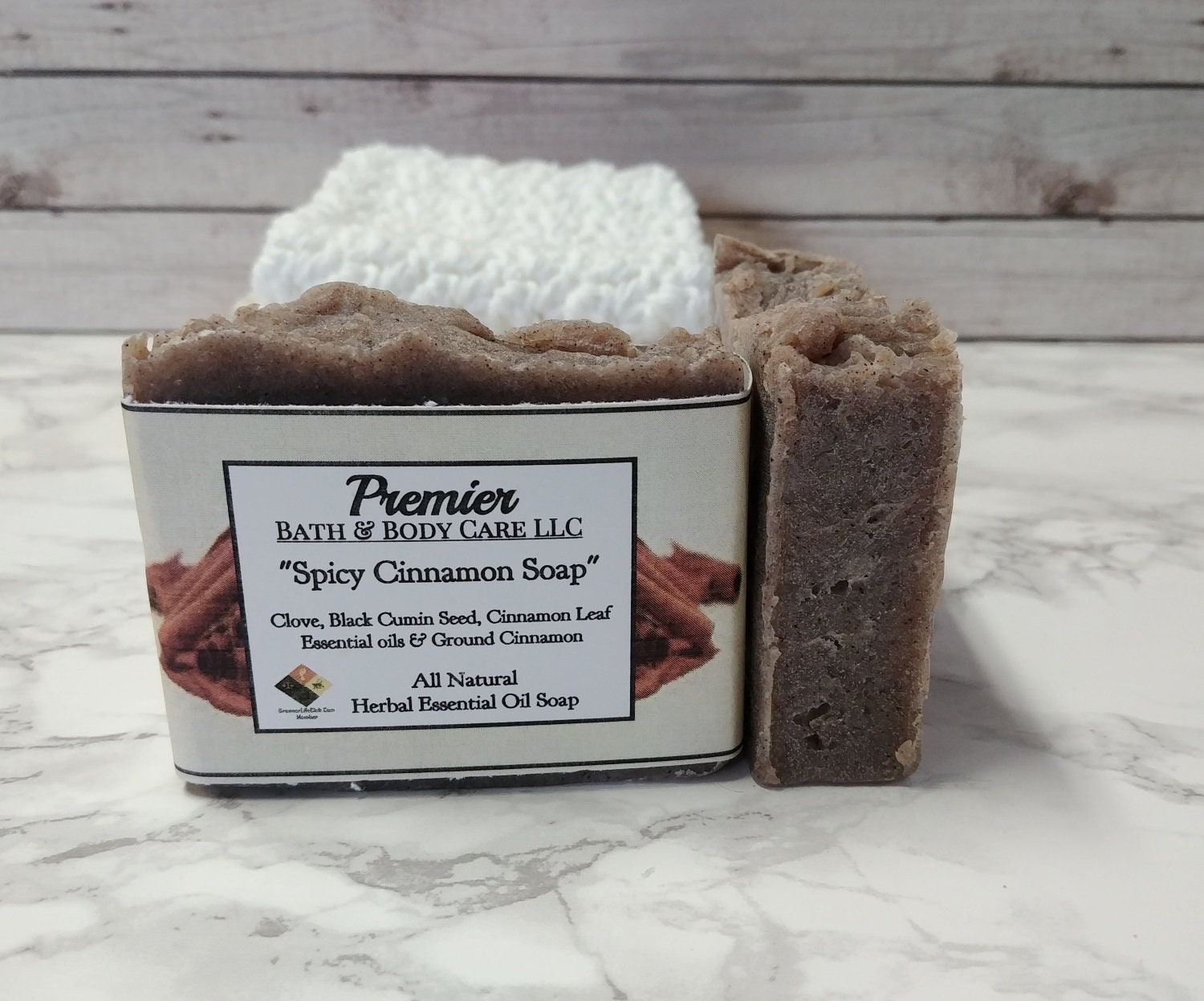 Spicy Cinnamon Soap Bar, All Natural Herbal Soap, with Black Cumin Seed Oil