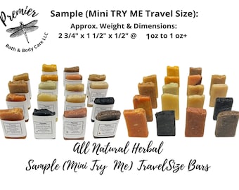 Handmade Soap Samplers, Travel Size Soaps, 6-Pack Sample Set Bar Soaps