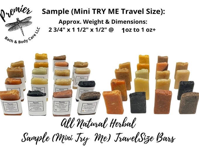 Handmade Soap Samplers, Travel Size Soaps, 6-Pack Sample Set Bar Soaps