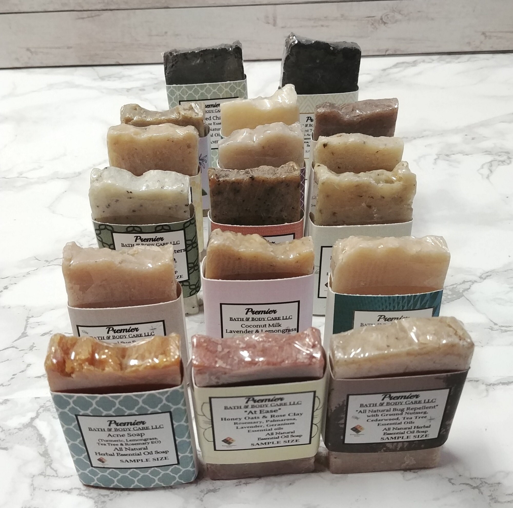 Handmade Soap Samplers, Travel Size Soaps, 6Pack Sample Set