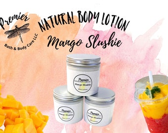 Mango Slushie Natural Body Lotion, Avocado and Shea Butter Lotion