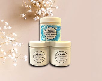 Natural Body Lotion, Avocado and Shea Butter Lotion, U-Pick Scent and Size