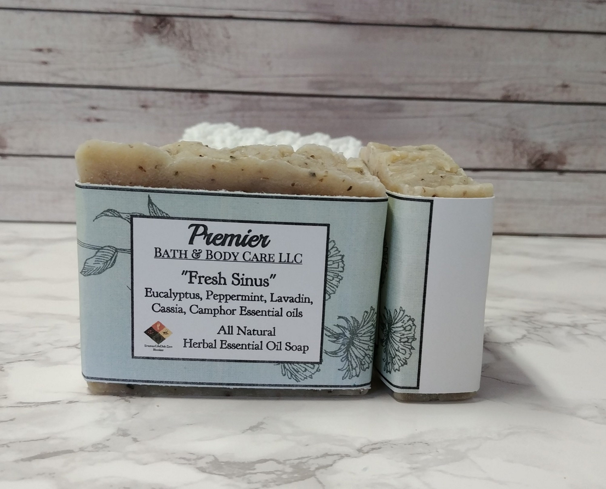 Fresh Sinus Soap Bar, All Natural Soap, Vegan Soap, Herbal Soap