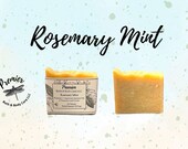 Rosemary Mint Soap, All Natural Soap, Handmade Soap, Vegan Soap, Essential Oil Soap, Peppermint Soap, Rosemary Soap, Herbal Soap