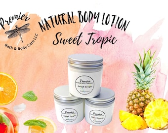 Sweet Tropic Pink Sangria Natural Body Lotion, Avocado and Shea Butter Lotion