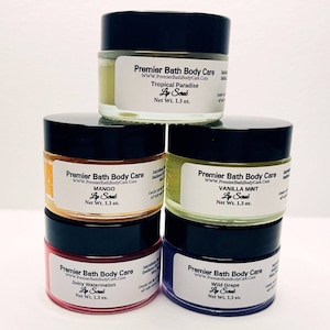 Sweet & Smooth Vegan Sugar Lip Scrub, Semi Solid Exfoliating, Perfect Valentine&#39;s Gift! Choose your Flavor