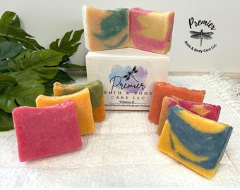 Assorted Moisturizing Soap Bars, Variety Pack of Handmade Scented Soap Bars, Full Size Natural Bar Soap Box Set, 5 Pack Soap Set, U PICK