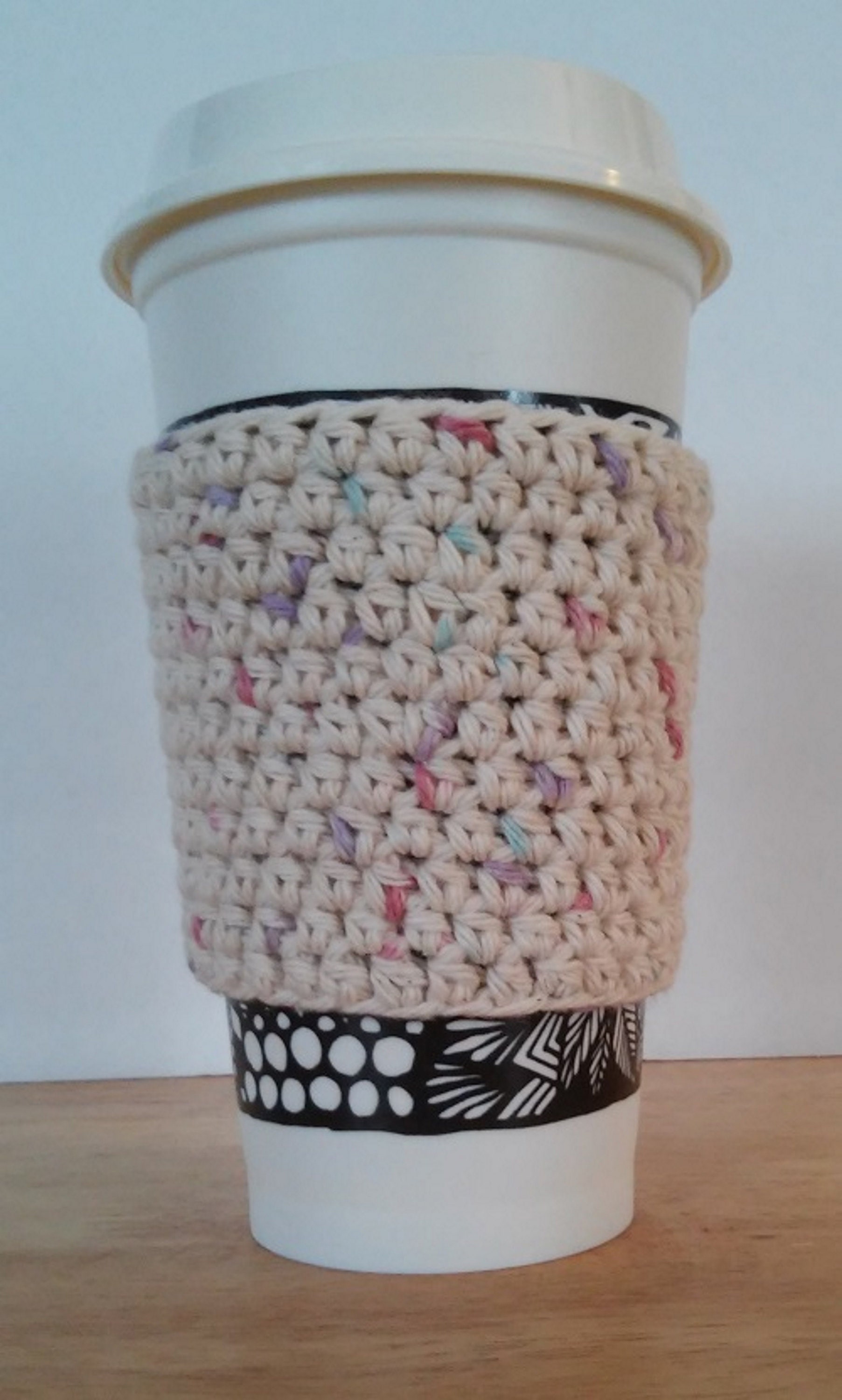 Blender Cup Cozy Crocheted Holder 24 Oz Size Eco Friendly Reusable