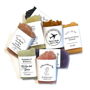 Custom Soap Favors - Personalized Wedding Soap Favors - Bridal Shower - Baby Shower - Graduation - Teacher Appreciation - 1 oz Soap Favors