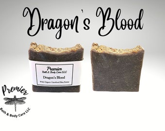 Handmade Dragon's Blood Soap Bars, Organic Shea Butter Soap, Scented Moisturizing Soap, Bar Soaps