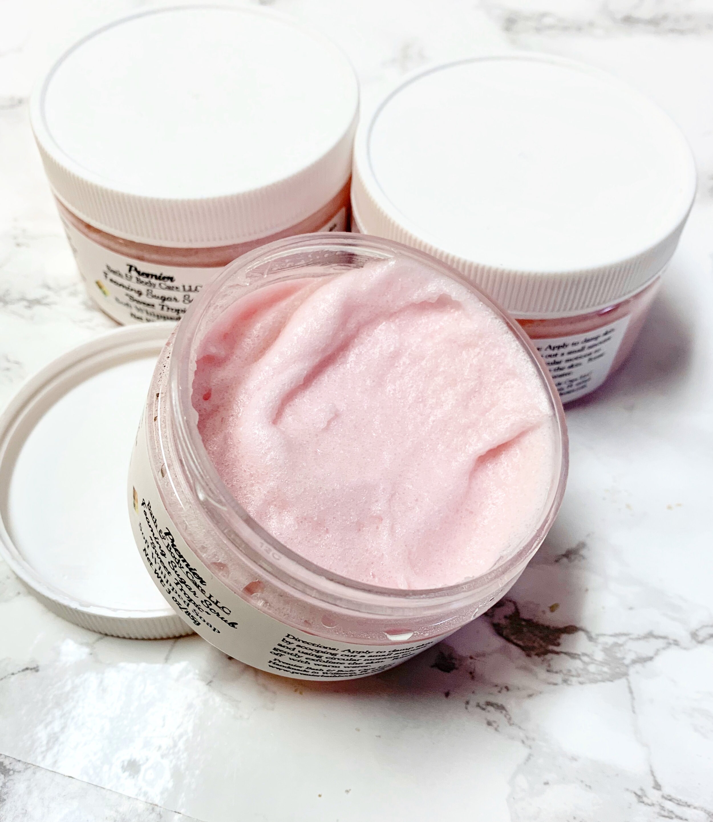 Whipped Sugar Scrub Soap, Exfoliating Scrub,