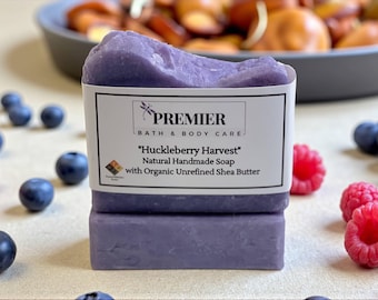 Huckleberry Harvest Natural Handmade Soap, Fall & Winter Holiday Soap Gift