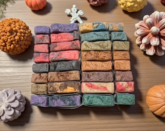 Holiday Scented Soap, Gingerbread Soap, Peppermint Swirl Soap, Handmade Fall & Winter Scented Soap Bars