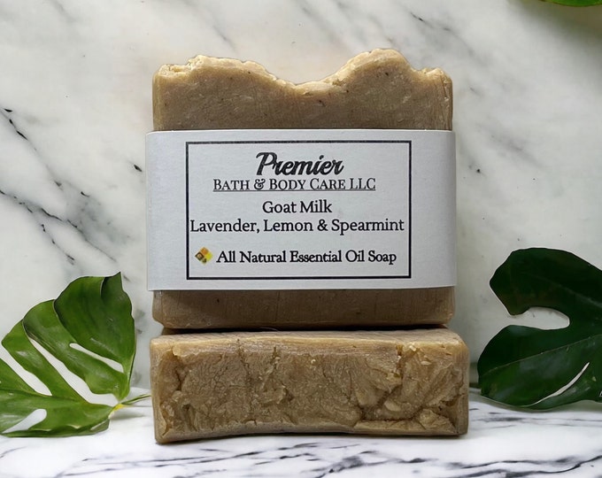 All Natural Lavender Goat Milk Soap |  Lavender Lemon Spearmint Soap | Goat Milk Soap | Chamomile Herbal Soap | Bar Soaps