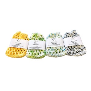 Crochet Cotton Soap Saver, Soap on a Rope | Reusable Eco Friendly Soap Holder
